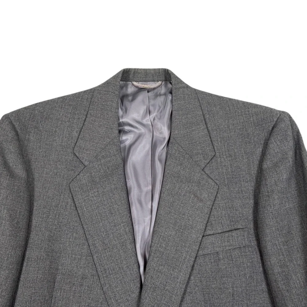 Christian Dior Monsieur Men Three Piece Suit Grey Wool 40R 34X32